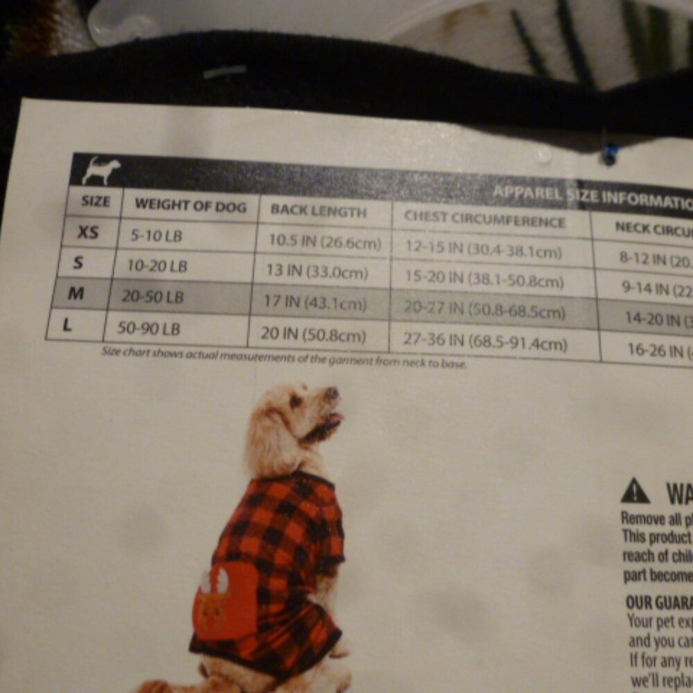 Vibrant Life Holiday Pet Pajamas dog 20-50 lb - Picture 5 of 7